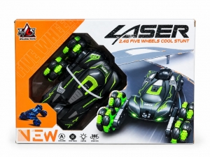 Willesu Toys  Laser 2.4G Five Wheel Stunt 360° Remote Control